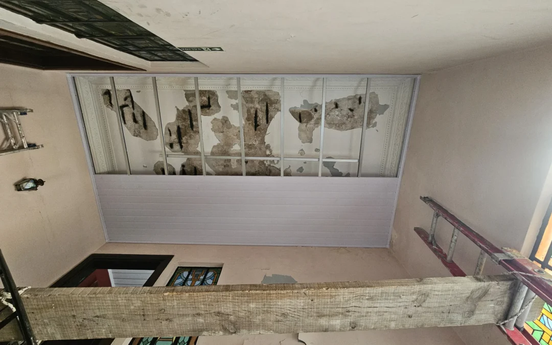 Colocación cielo raso PVC